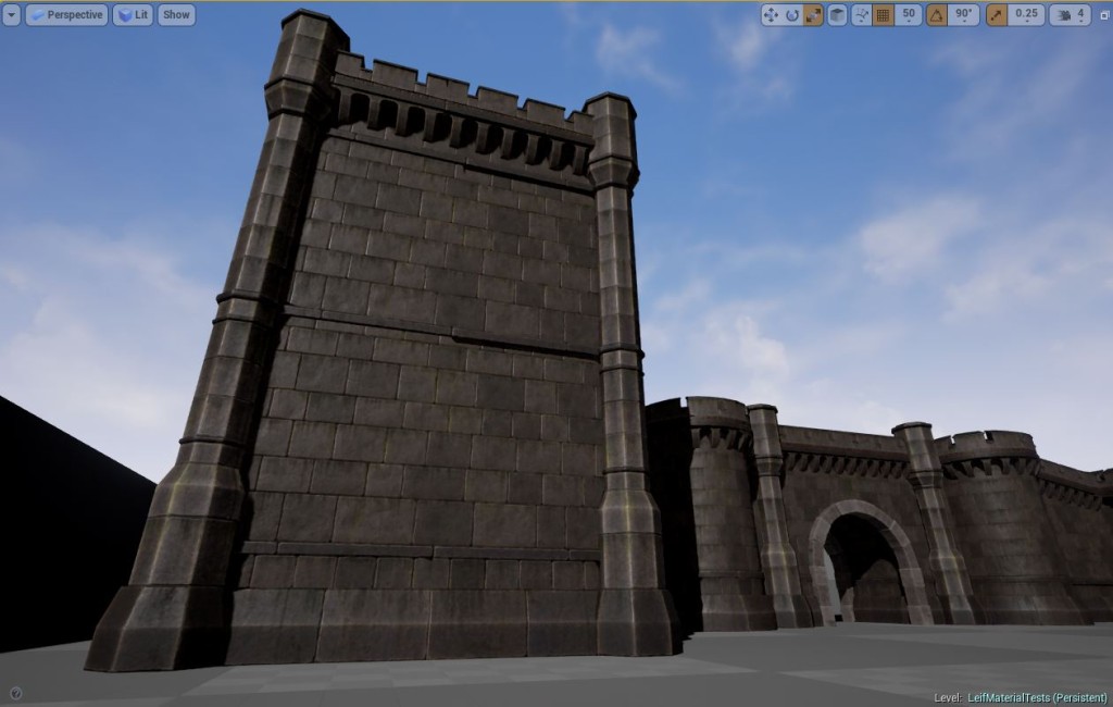 Screen shot of the new castles in Fictorum