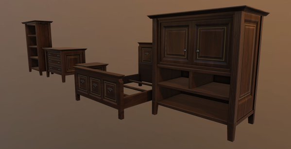 Furniture for the action RPG Fictorum